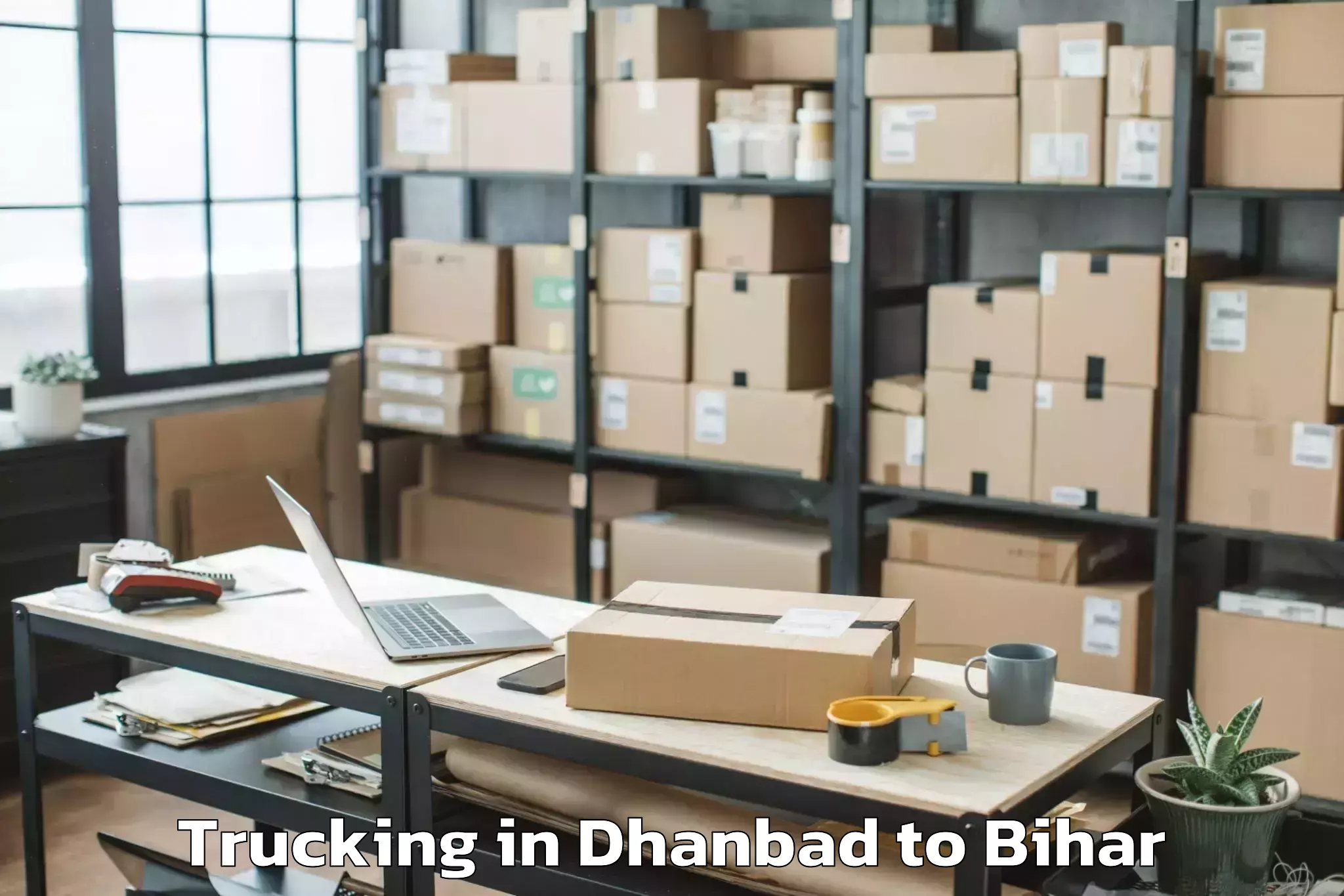 Affordable Dhanbad to Kesariya Trucking